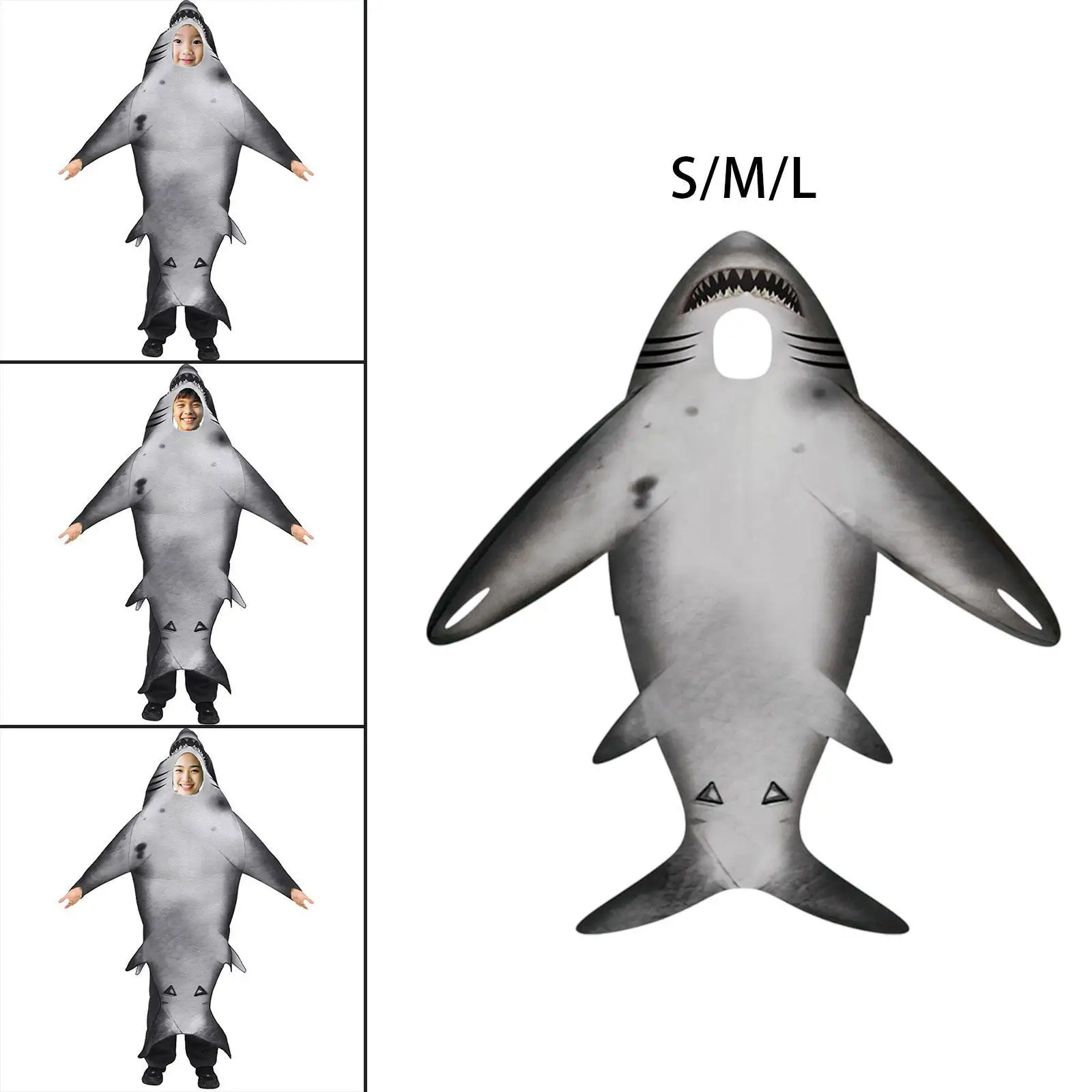 

Костюм акулы для косплея, мягкая одежда, праздничный наряд для карнавальной тематической вечеринки