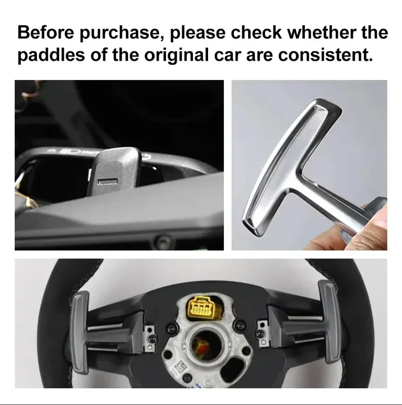 2pcs/lot For Porsche Panamera Macan 911 992 718 Cayenne Boxster Car Steering Wheel Shift Paddle Gear Extend Shifters Top One