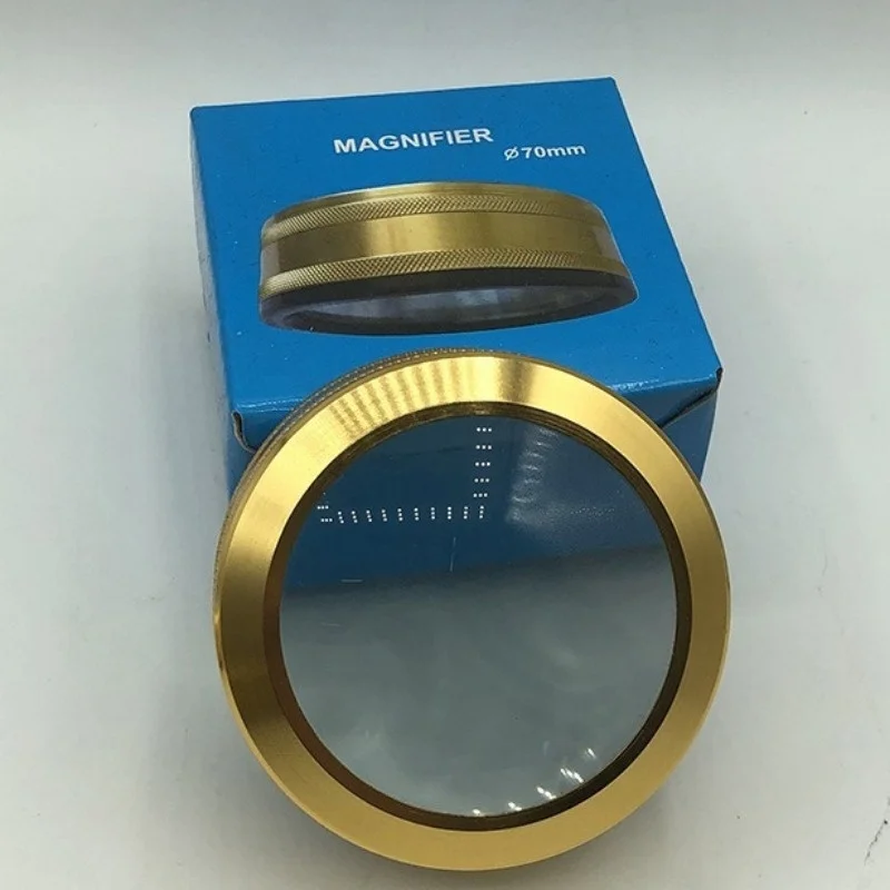5X 80mm 100mm Desktop-Lupe als Briefbeschwerer mit Doppelglaslinse zum Lesen, für die Schmuckidentifikation, Karten und Briefmarken – Heiß begehrt – Detail 3