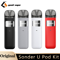 Original GeekVape Sonder U Pod Kit 20W Vape 1000mAh Battery MTL/DTL Vaping 2ml 0.7ohm Cartridge Electronic Cigarette Vaporizer