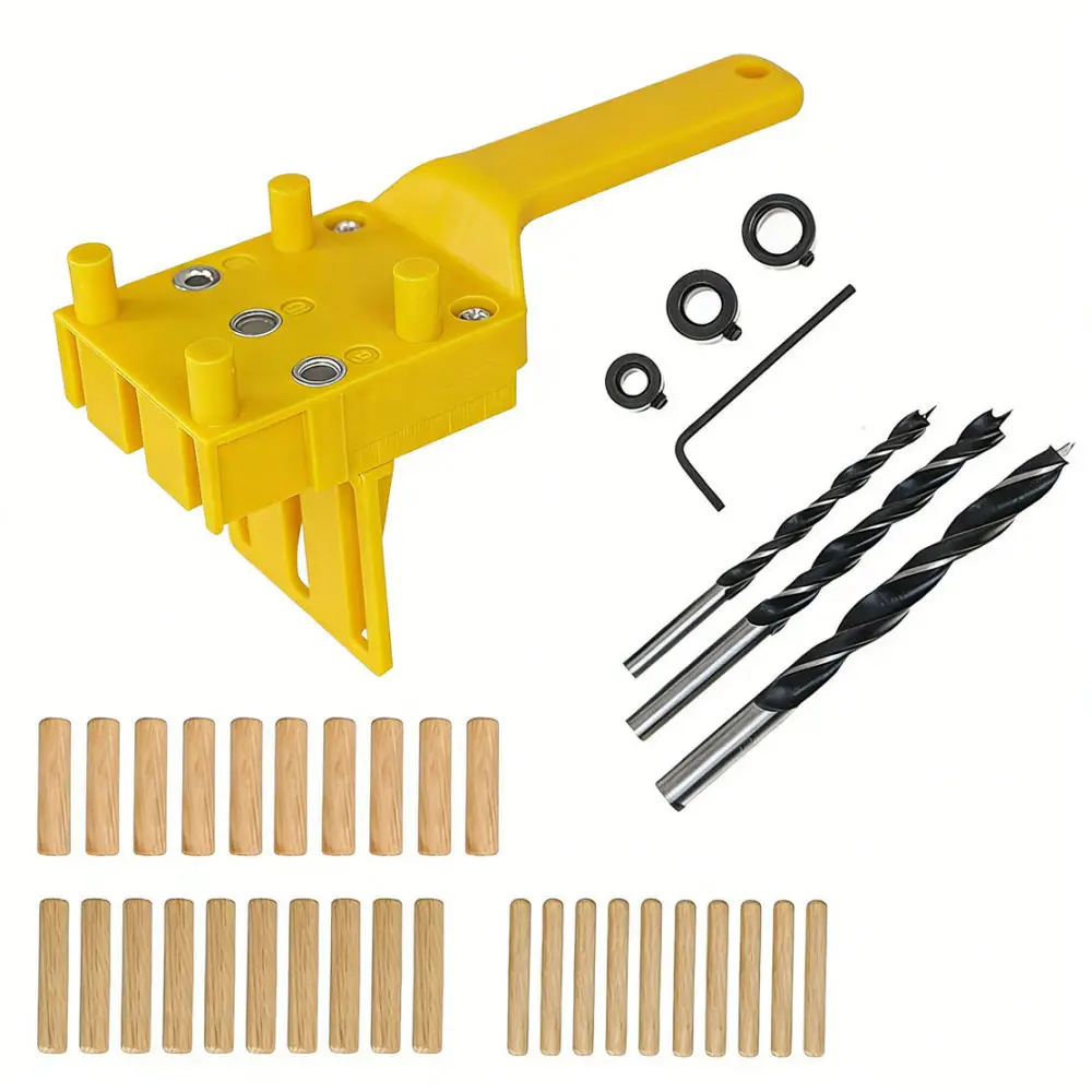 Accurate Woodworking Drill Guide Tool Hole Locator Jig For Furniture Construction Cabinets Carpentry DIY Handheld Device