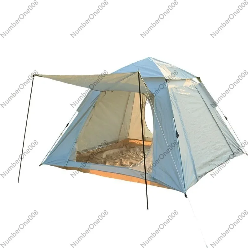 Thickened Waterproof Portable Folding Tent, Outdoor Camping Picnic Shelter, Simple Family Park Tent 4 Season