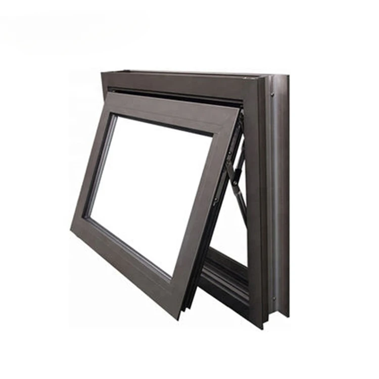 for AS2047 USA Customized Hurricane Impact Double Insulation Glass Soundproof Awning Windows Aluminum Casement Windows