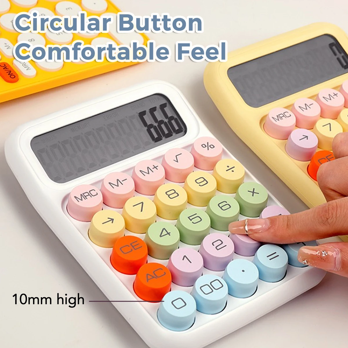 Kawaii Scientific Calculator Multifunctional High School Students Universal Button/Sun Battery School Office Supply Stationery
