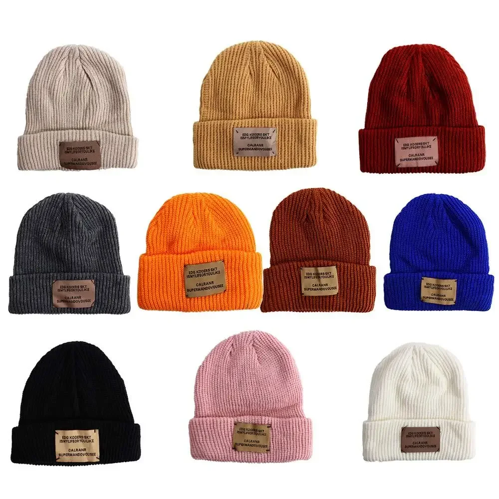 Masculino temperamento retro crânios carta outono inverno all-match chapéu de lã estilo coreano bonés chapéu de malha gorros masculinos