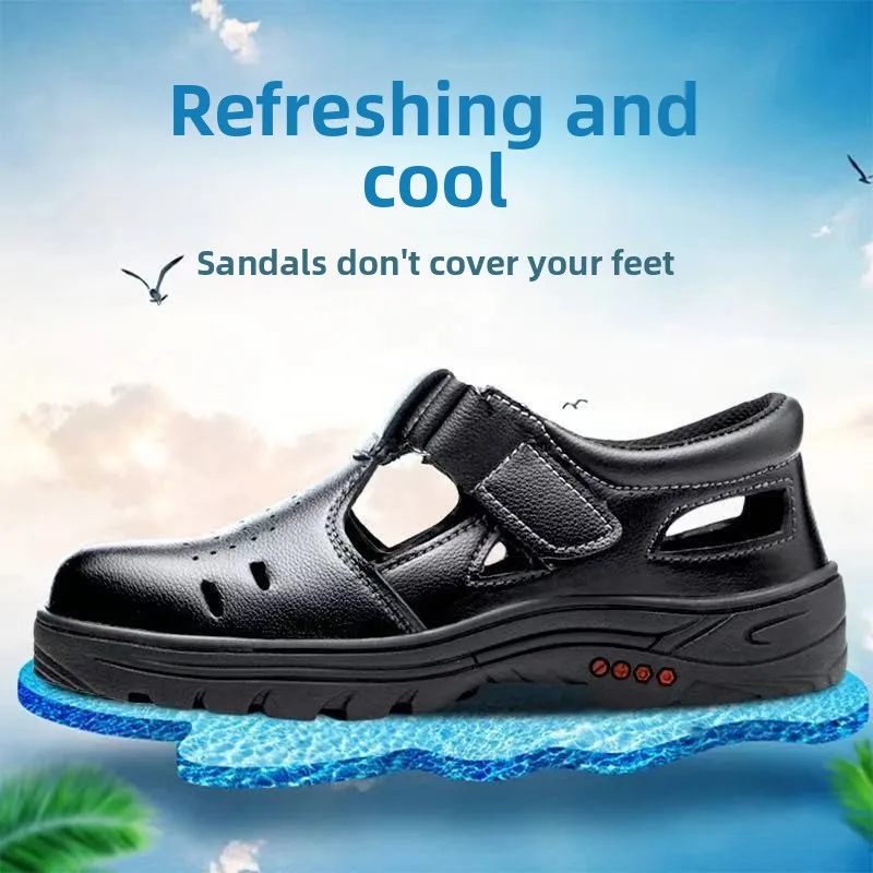 

Сандалии по страхованию труда, дезодорант, дышащая, противоударная, защитная обувь от проколов, защитная обувь для строительной площадки