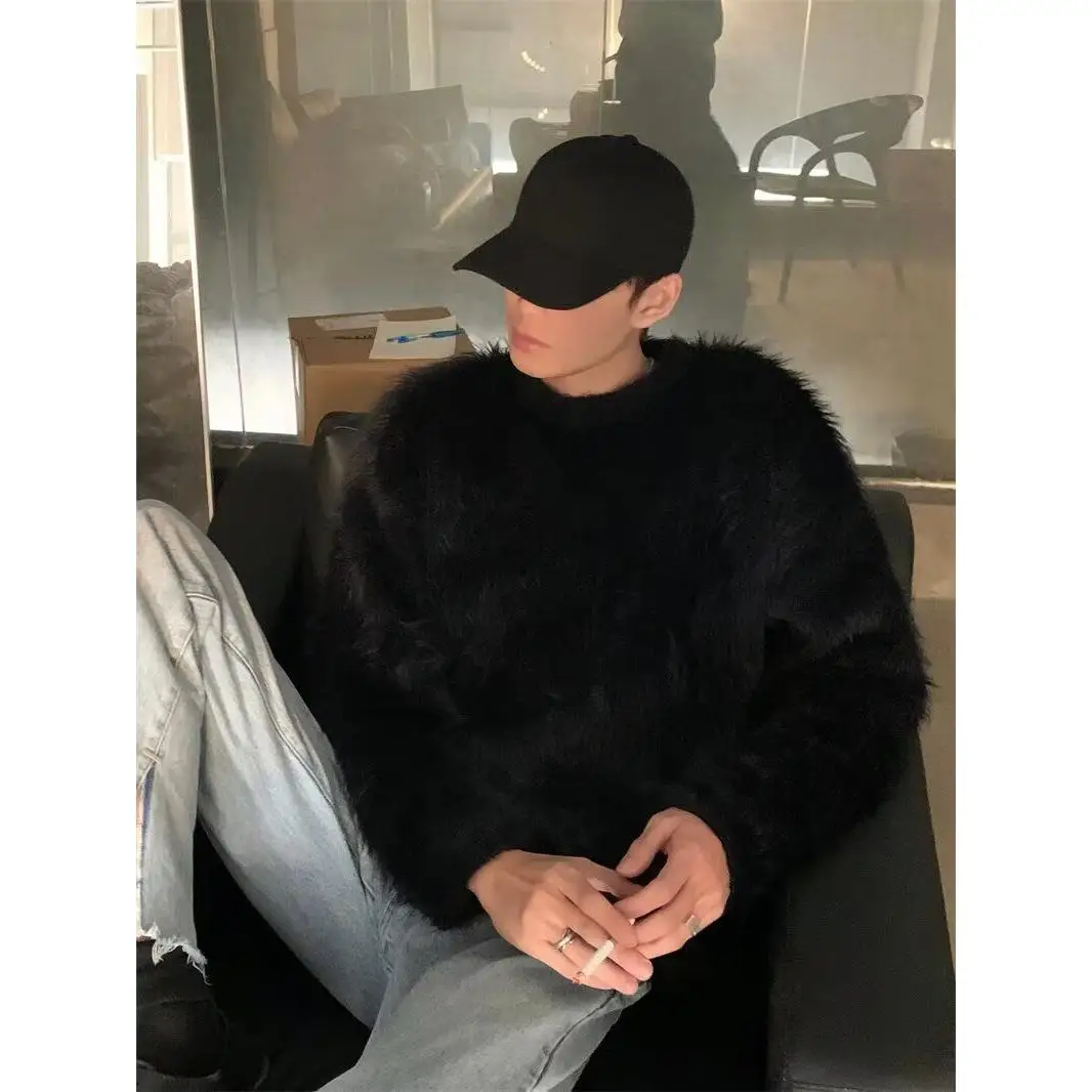 

Slim Fit round Ne Knitwear Men's Faion Brand Sli Autumn Winter Base irt 2024 New Model Men's Elely Tailored Top