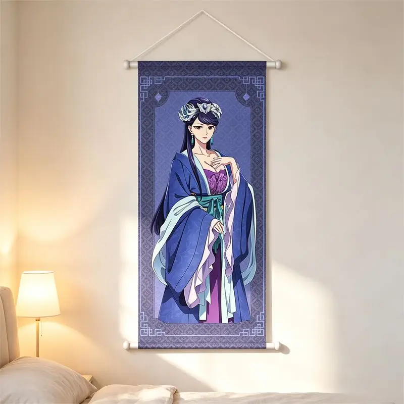 VIKAMA Pharmacy Girl's Whispering Scroll Hängende Anime-Wandteppiche, Wandbehang für Schlafzimmer, Wohnheim, Heimdekoration – Detail 3