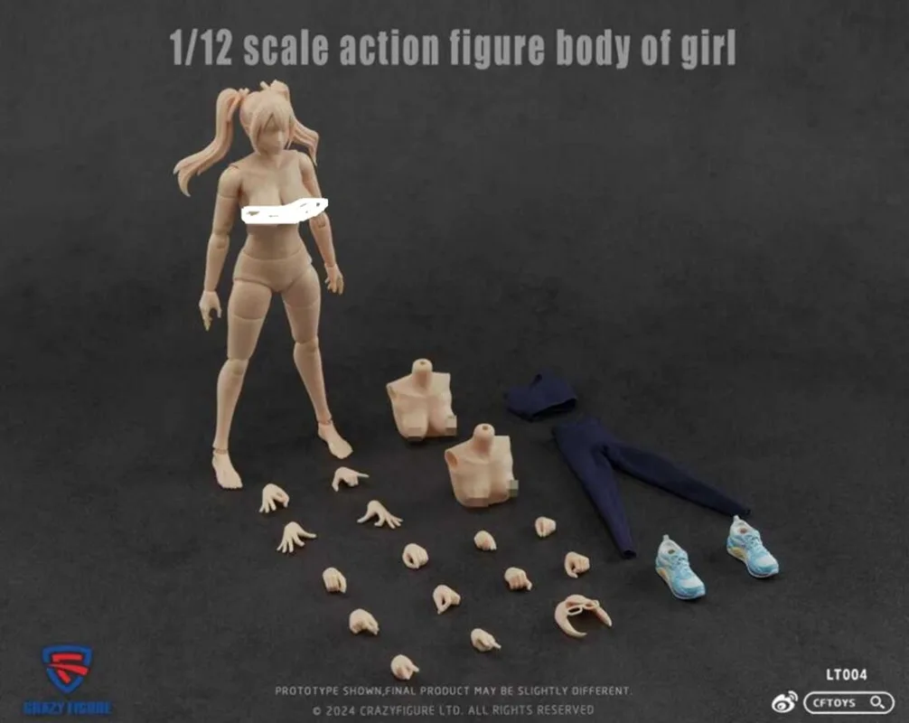 W magazynie CRAZY FIGURE 1/12 Figurka LT004 Kobiece ciało LT003 Męskie ciało