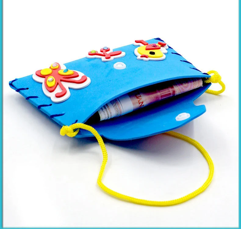 5-teiliges Set zum Selbst Nähen von Handtaschen Nähset für Mädchen Anfänger-Zubehör Party-Geschenke Gruppenaktivitäten Projekt Spielzeug Geschenk – Detail 3