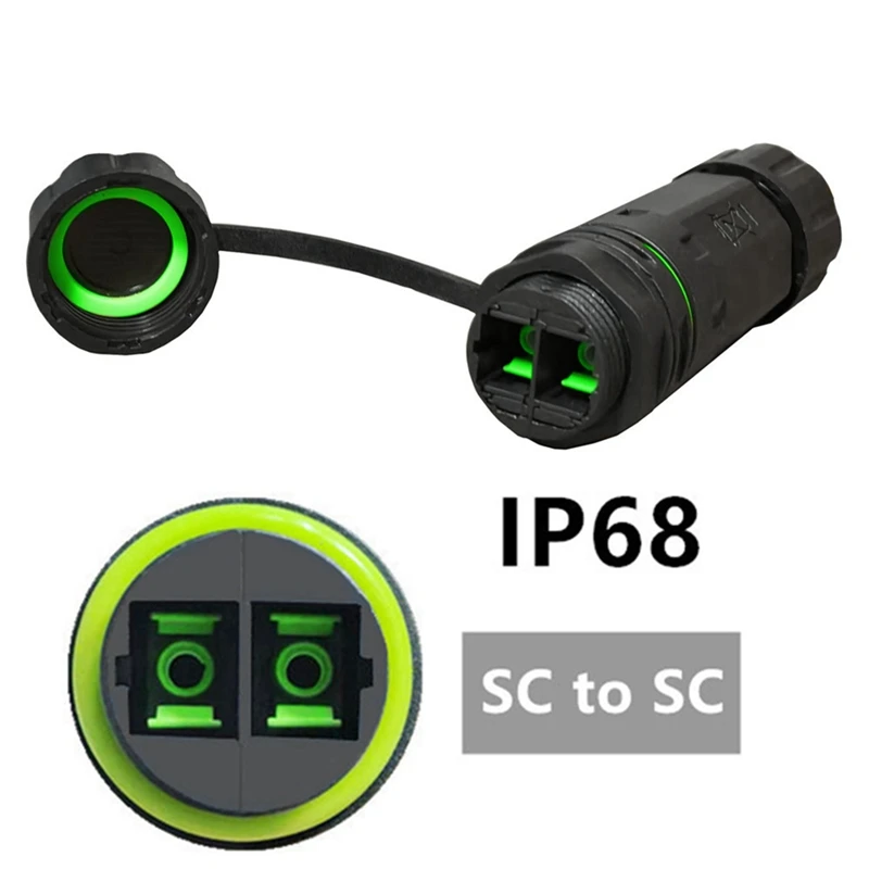 IP68 Waterproof Fiber Optical Adapter High-Quality SC To SC Extension Connector SC Extend Coupler Adapter  SC Duplex