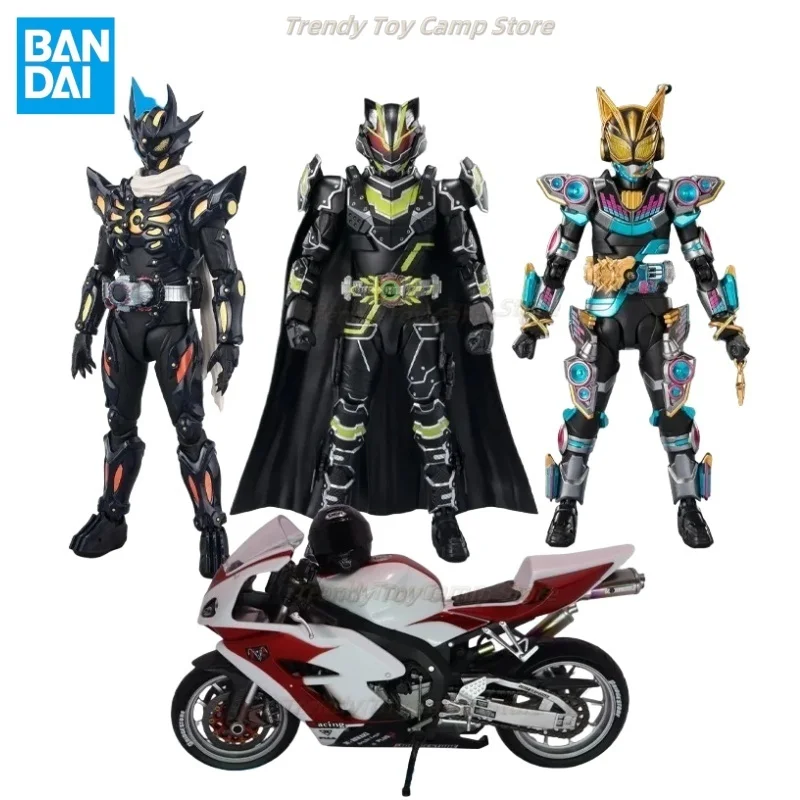 BANDAI ของแท้ S.H.ฟิกัวร์อาร์ตซีรีส์ของเล่นเคลื่อนย้ายได้ Tycoon，Dread，Cyclone No.1，Na-Go Mobile Model Collectibles Exquisite Toys