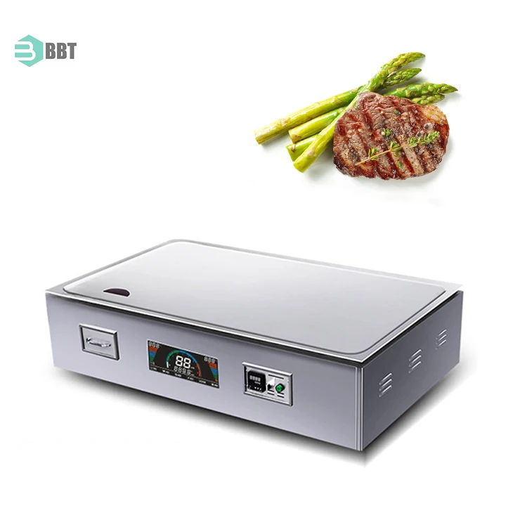 Embedded Commercial Stainless Steel Rectangular Electric Bbq Griddle Grill Teppanyaki