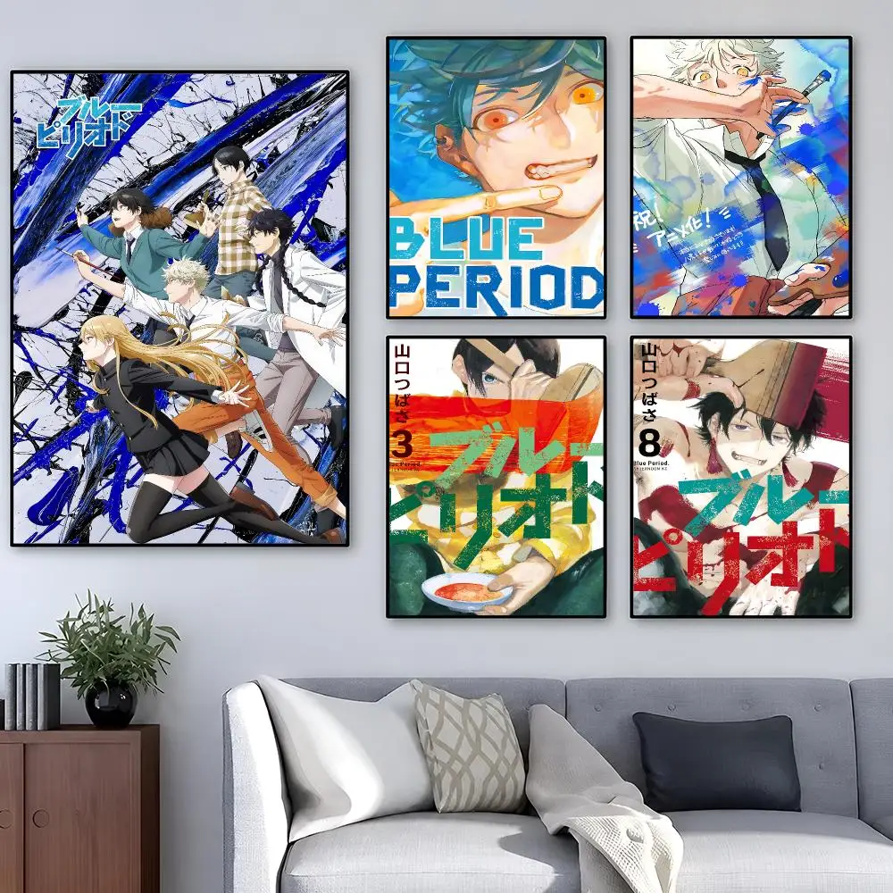 Anime Blue Period Art School Poster Removable PP Decorative Poster Water-Resistant Print Apartment Dorm Office Cafe Gift