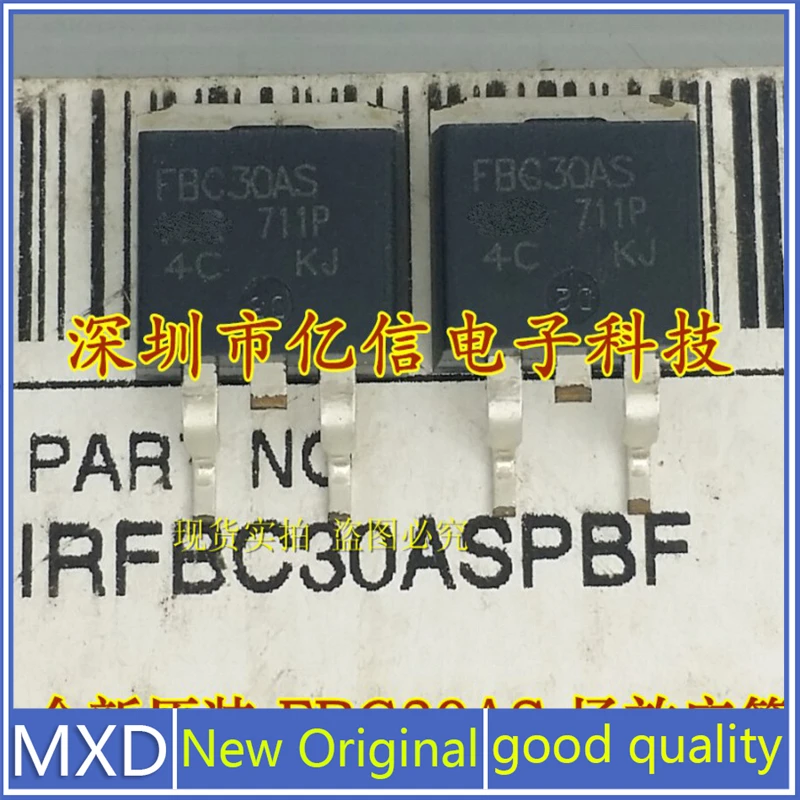 5Pcs/Lot New Original IRFBC30AS FBC30AS Field Effect Mostube TO-263 Import In Stock Good Quality