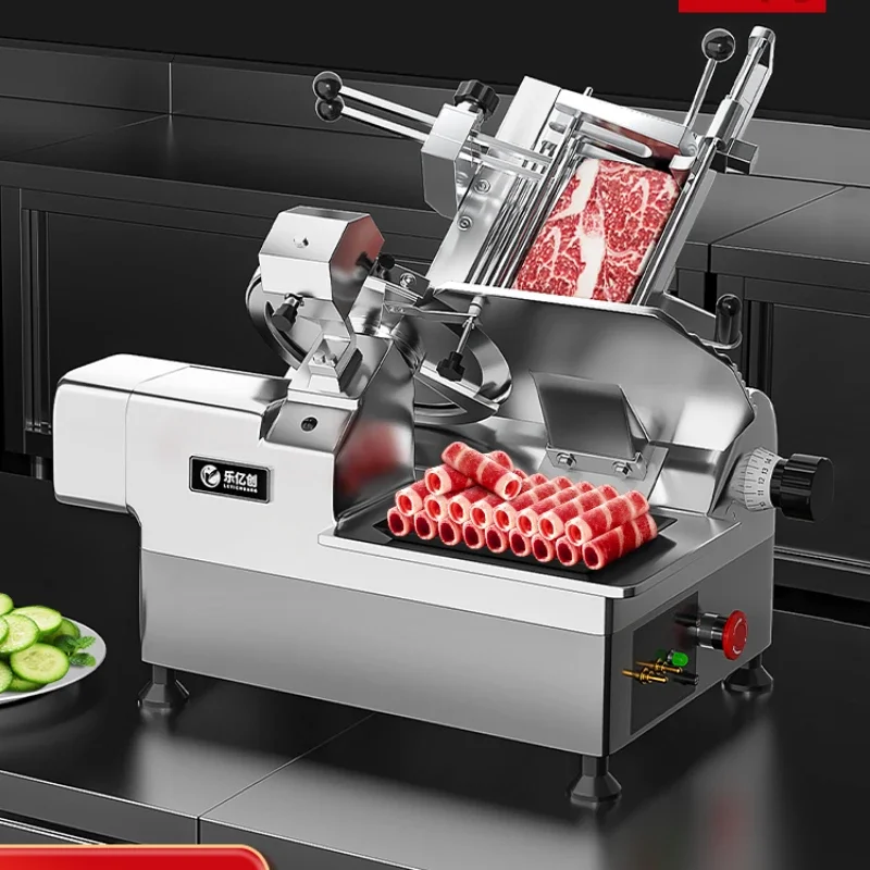 Automatic slicer Commercial mutton roll meat planer Beef and mutton cooked Frozen hot pot shop slicer Meat slicer