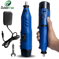 80W Cordless Rotary Tool Dremel DIY Mini Drill Engraving Pen Electric 4 Speed Mini Wireless Drill Set 0-20000r/min