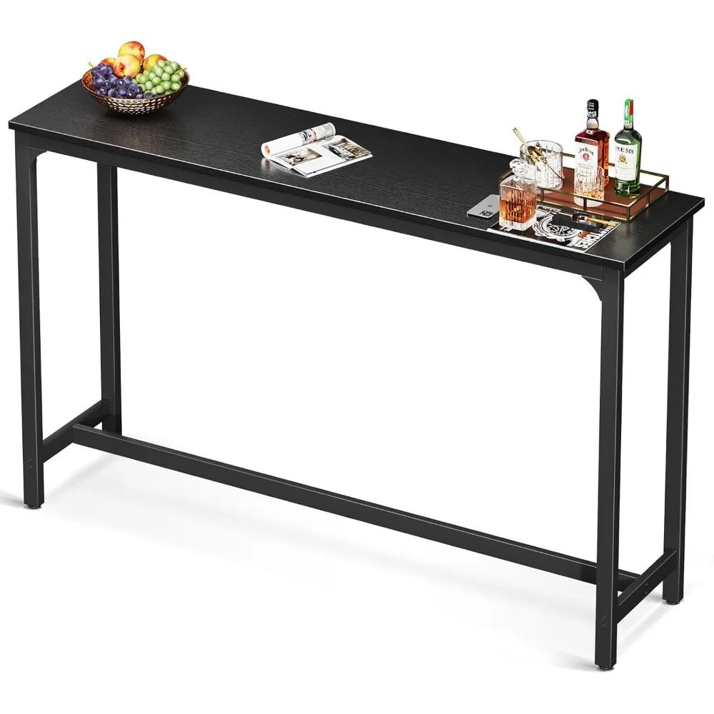 

63 inch Bar Table, Bar Height Pub Table, Counter Height Bar Table, Rectangular High Top Kitchen & Dining Counter Tables