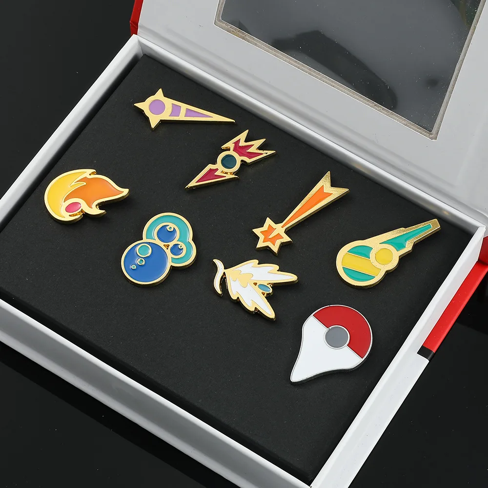 Creative Anime Character Enamel Badge Gift Box Collectible Pin Set Ideal Birthday Holiday Gift for Anime Fans and Friends