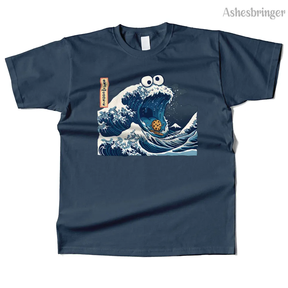 Camiseta de algodón Sea is for Cookie Graphic de alta calidad, estilo casual urbano, para hombres y mujeres
