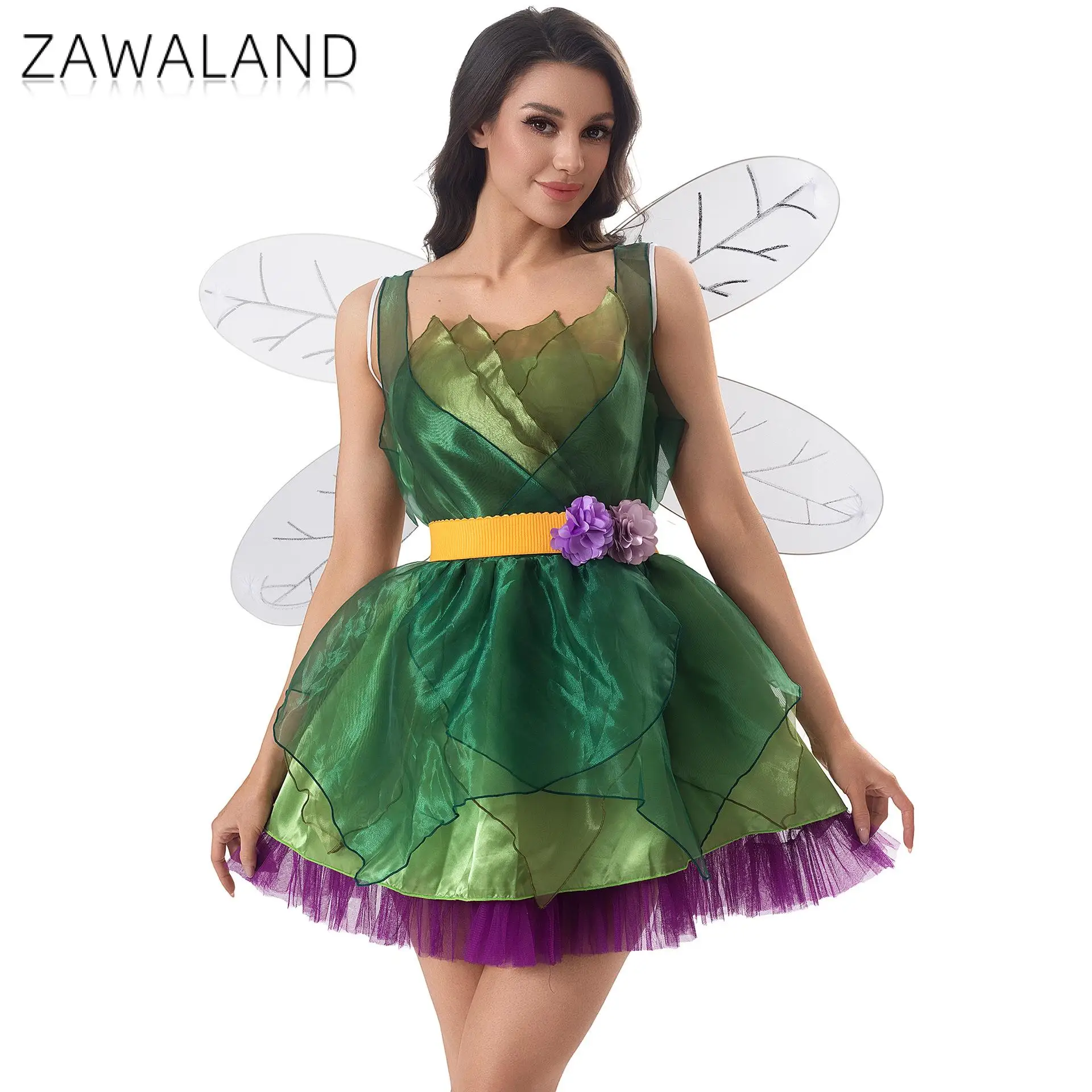 costume-de-fee-elfe-forestiere-pour-femme-robe-mini-en-organza-ceinture-ensemble-d'ailes-pour-halloween-carnaval-fete-a-theme-cosplay-fantastique-deguisement