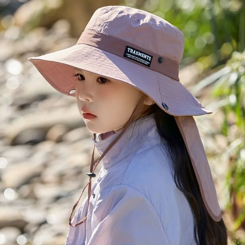 

New Wide Brim Fisherman Hat Anti-UV Anti-Sun Sunscreen Hat Quick-Drying Neck Protection Shawl Beach Hat Summer