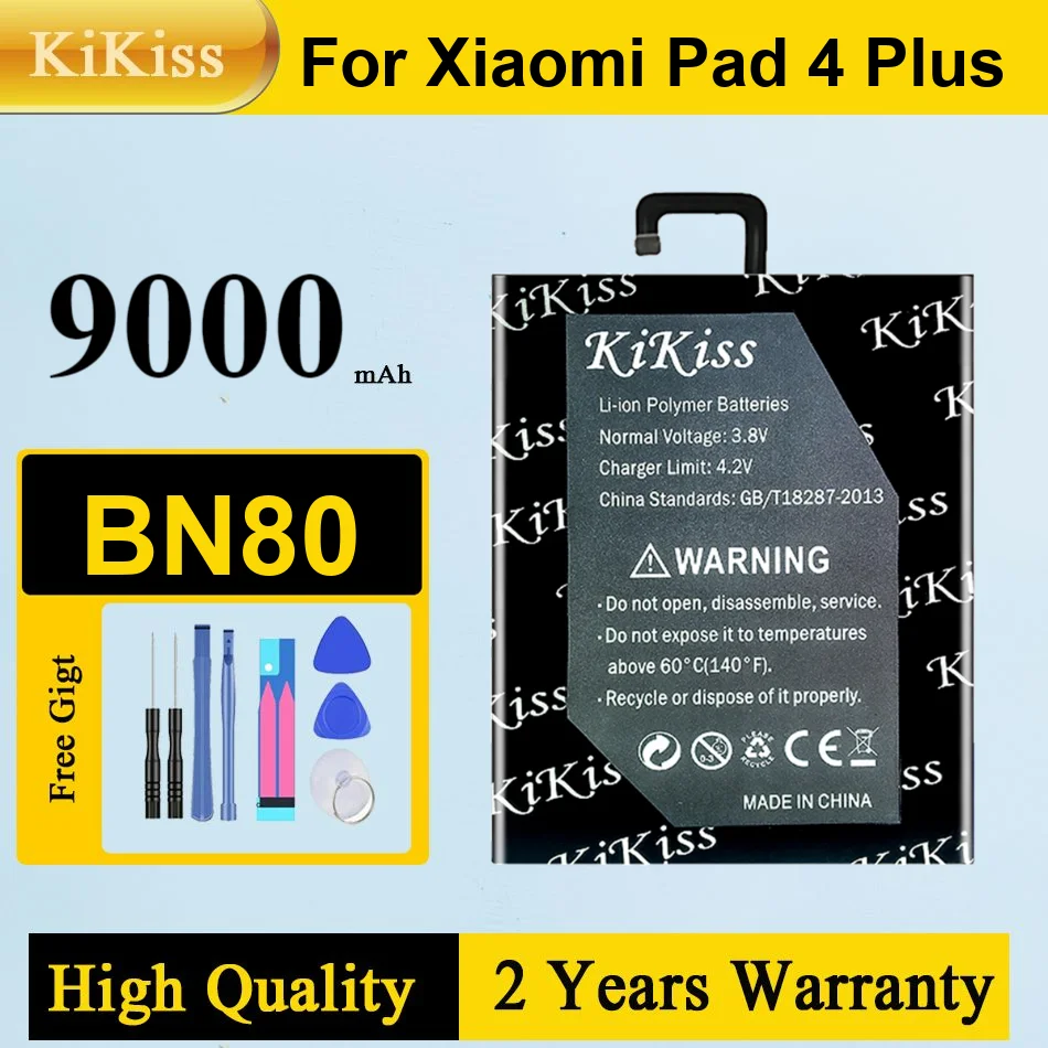 

Аккумулятор BN80 9000 мАч для планшета Xiaomi Pad 4 Plus, долговечный