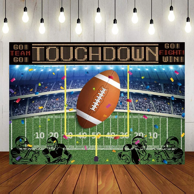 

Hockey Football Football Baseball Stadium Ice Rink Stage Light Shiny Birthday Backdrop Party Photography Background Banner Decor