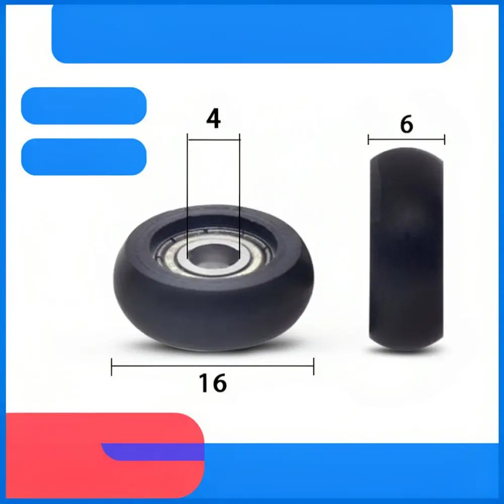Replacement Spherical Bearing Pulley Roller POM Nylon Material For Furniture Hardware Drawer Track Sliding Accessory