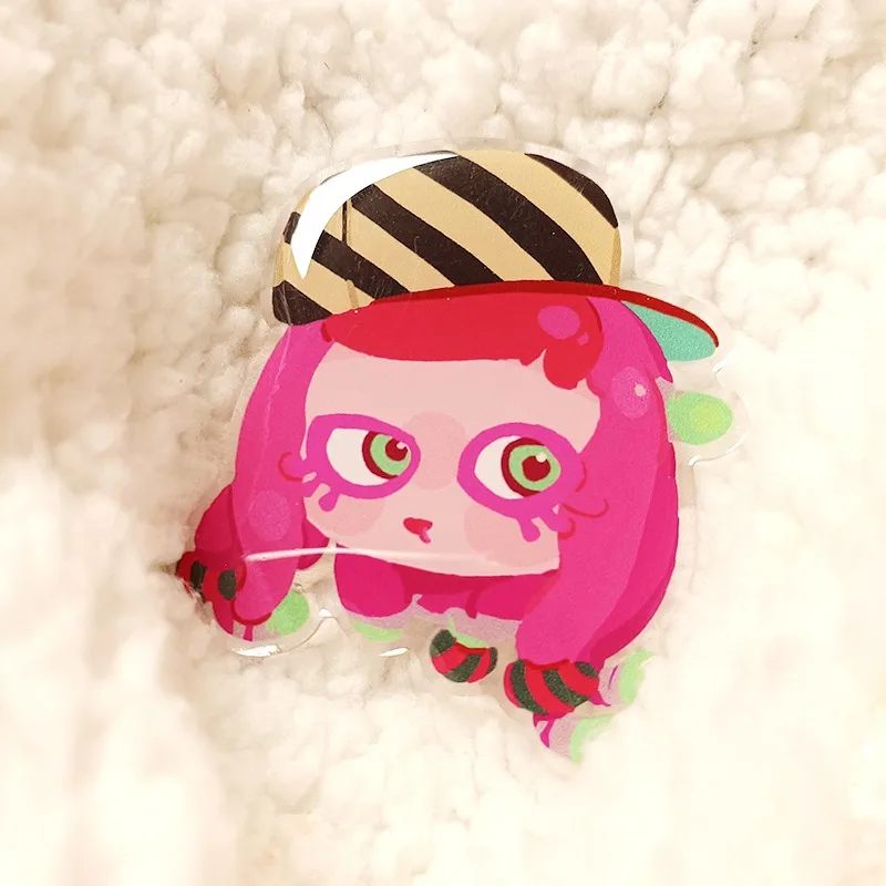 

In Stock Splatoon Jet Warrior Paintball Battle Three Generations of Idol Drop Glue Mobile Phone Holder To Send A Gift To Friend