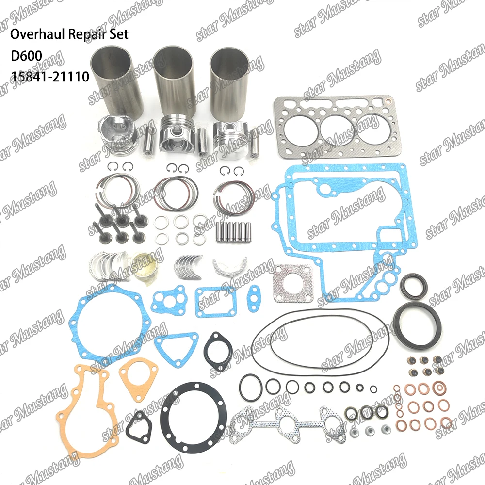 D600 Overhaul Repair Set 15841-21110 Suitable For Kubota Engine Parts