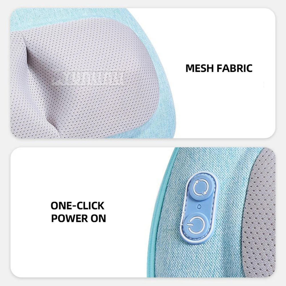 

Yunlin Li Cervical Spine Massage Pillow Home Car Waist Shoulder Back Massager Electric Multi-Function Massage Cushion