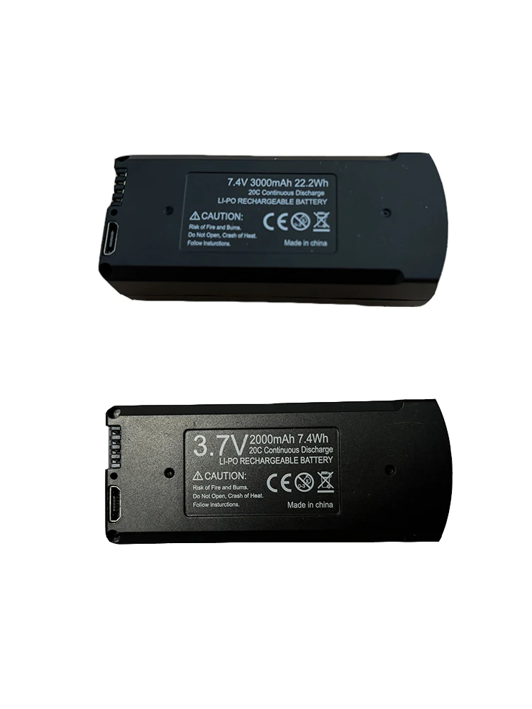 Original V168 GPS แบตเตอรี่ 7.4V 3000mAh สําหรับ V168Pro Max Drone 3.7V 2000mAh แบตเตอรี่สําหรับ V168Pro RC Quadcopter อุปกรณ์เสริม