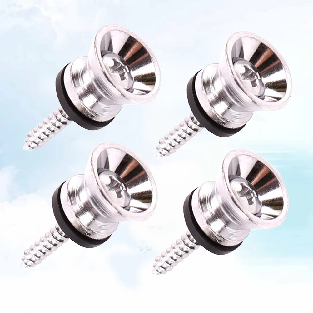 6 Stuks Akoestische Gitaar Houten Gesp Fixator Rock Steady Schroef Bout Met Beschermende Pakking Volksmuziek Gitaar Accessoires