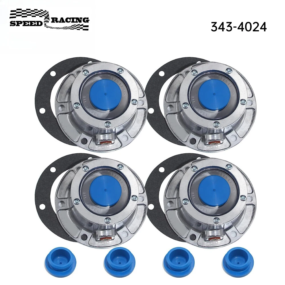 

343-4024 3434024 Крышка ступицы прицепа с 4 крутящим моментом и масляным портом и боковой заглушкой заменяет Stemco 343-4024