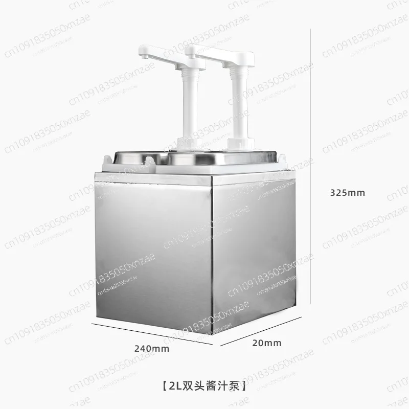 

Commercial Stainless Steel Sauce Pump Quantitative Syrup Bottle Hand Pressed Jam Pump Milk Tea Shop Bar Extrusion Bottle