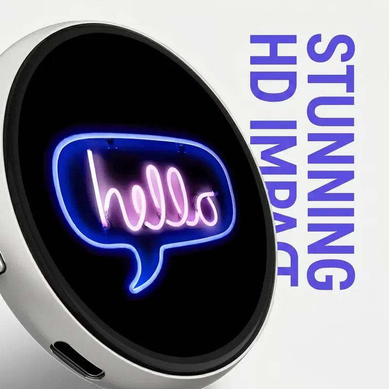 

Beambox Digital Badge IPS Screen Video Photo GIF Display Smart Wearable Electronic Badges for Events Promotion