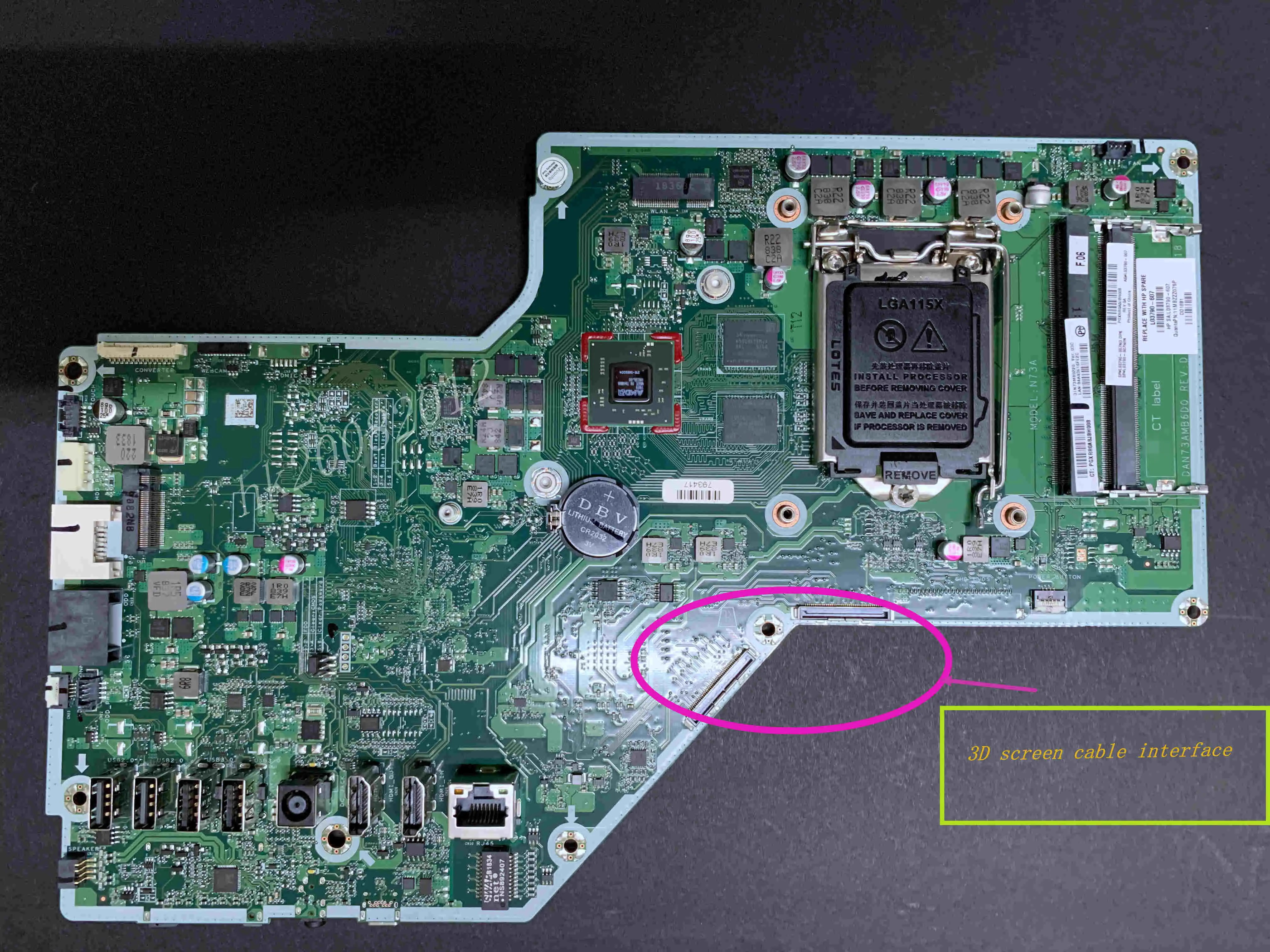 

NEW For HP Pavilion 24-r 27-r H370 Motherboard Board LGA1151 L03790-007 L03790-607 DAN73AMB6D0 100% Tested OK