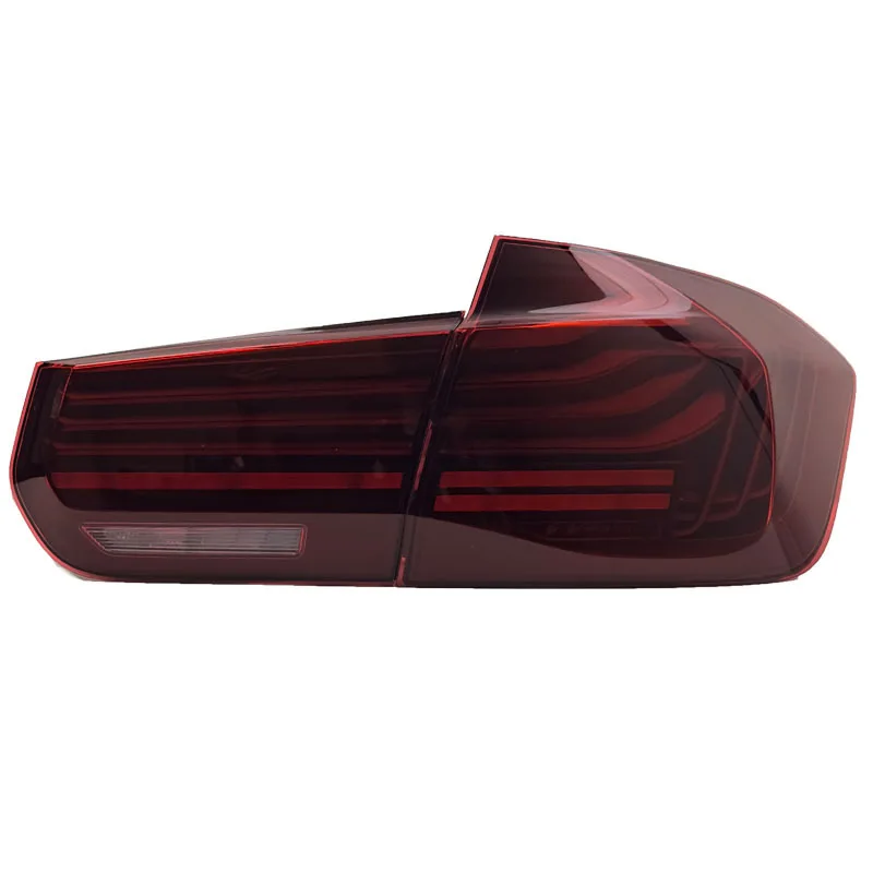 -For Upgraded CSL Style Red LED Tail Light Assembly for 3 Series F30 2012-2018 Sequential Turn Signal Brake Rear Lamp*