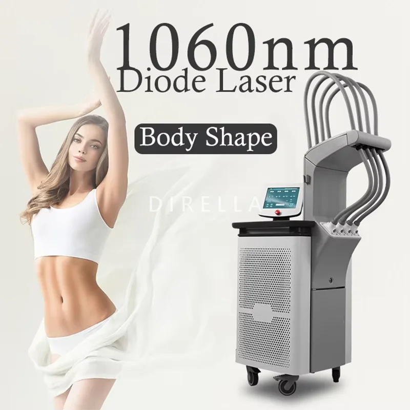 Professional 1060nm Diode Laser Body Shaping Machine Non-Invasive Permanent Fat Removal Body Slimming Device For Beauty Salon
