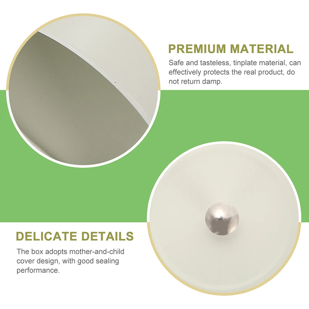 

2pcs Canister Jars Black Airtight Airtight Food Storage Lids Kitchen Storage Tinplate Material Long Use Containers