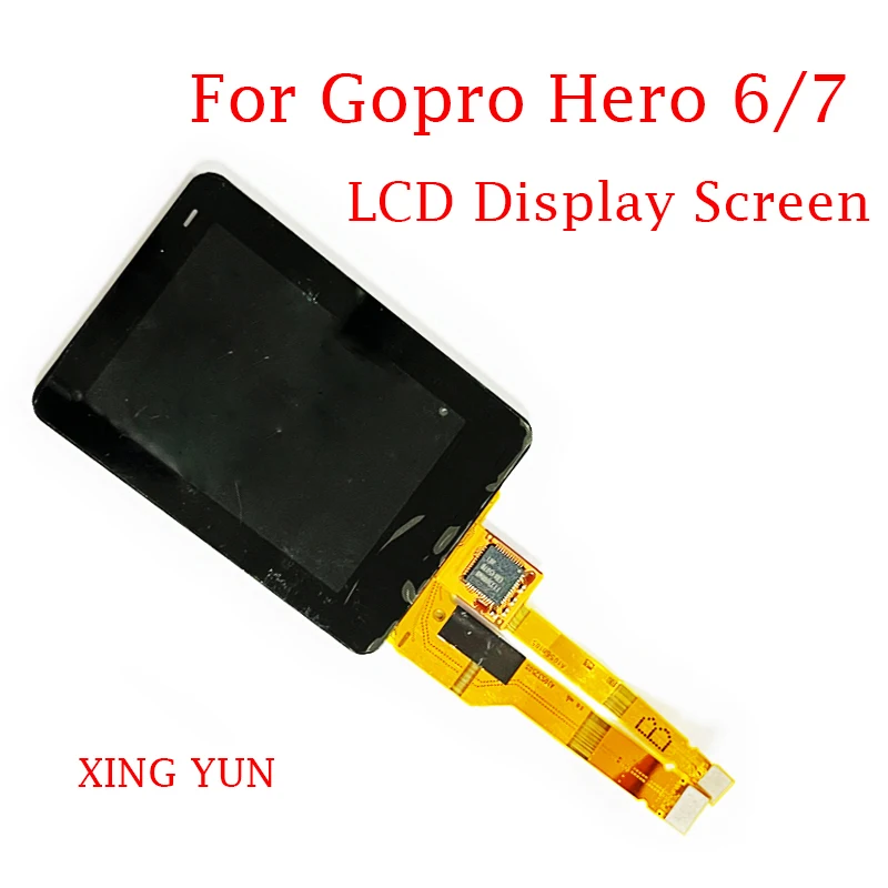 Nuevas piezas de repuesto originales para Gopro Hero 6 / Gopro Hero 7, versiones plateadas y negras, pantalla LCD con reparación táctil