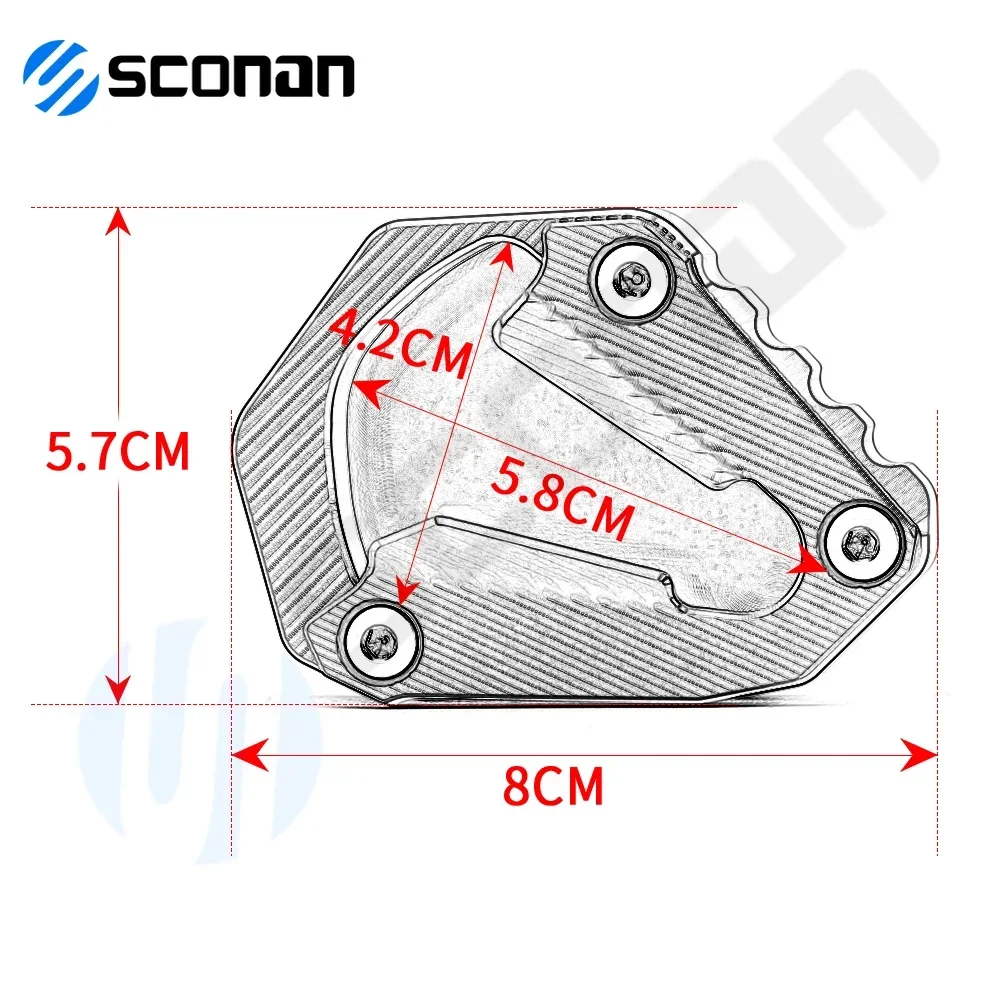 Для KTM 1290 ADVENTURE S 1290ADV SUPER ADVENTURE S 1290S аксессуары для мотоциклов 2021 2022, боковая подставка, удлинительная пластина, накладка
