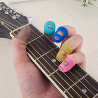 40pcs Silicone Finger Protectors for Guitarists-5 Sizes, Ideal for Ukulele and Electric Guitar, Beginner-Friendly (Random Color)