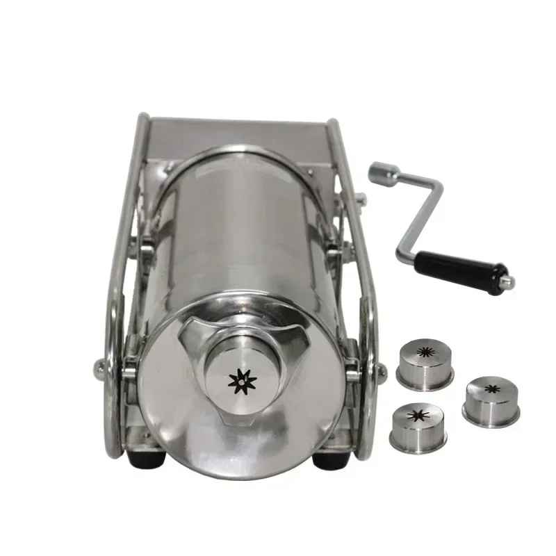 Máquina Manual para hacer Churrera WDG3, máquina para hacer Churros Manual de acero inoxidable de 3L, máquina para extrusión de Churrera española