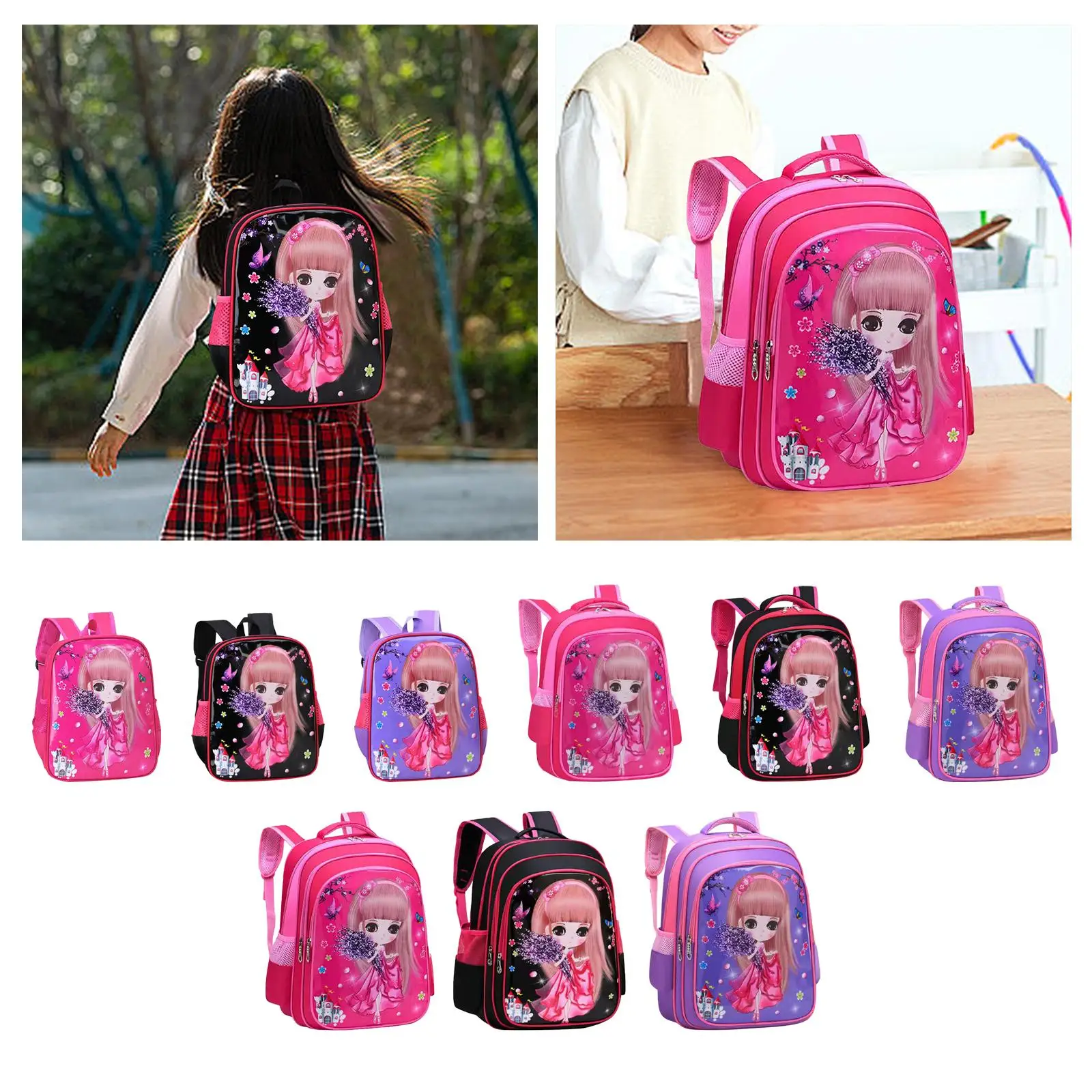 Girls Backpack Durable Stylish Girls Rucksack for Birthday Gift Party Biking