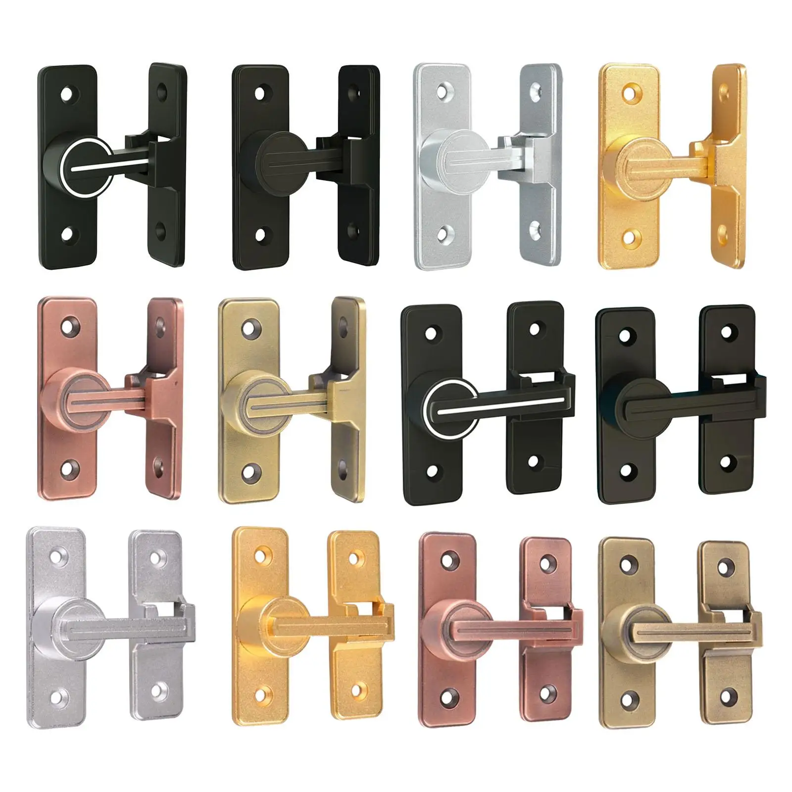 

Дверная защелка сарая, домашний защитный дверной замок, фурнитура из цинкового сплава, защелка для ворот, раздвижная