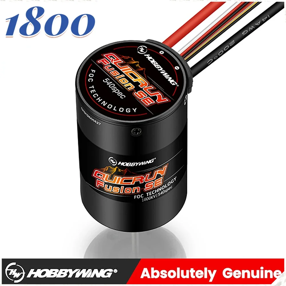 VoltSHobbywing Quicrun Se 1800kv Waterproof Brushless Sensory Motor Built In 40a Esc 2 In 1 For Rc 1/10 Rc Climbing Car