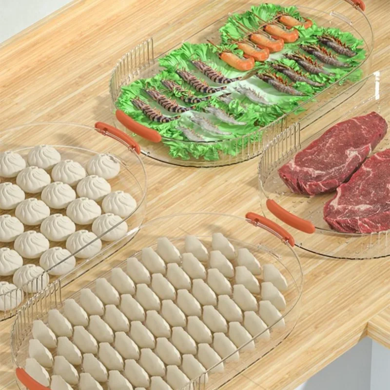 Dumpling Storage Box Multilayer Frozen Container Food-Grade Keep Fresh Storage Box Kitchen&Refrigerator Food Preservation Box