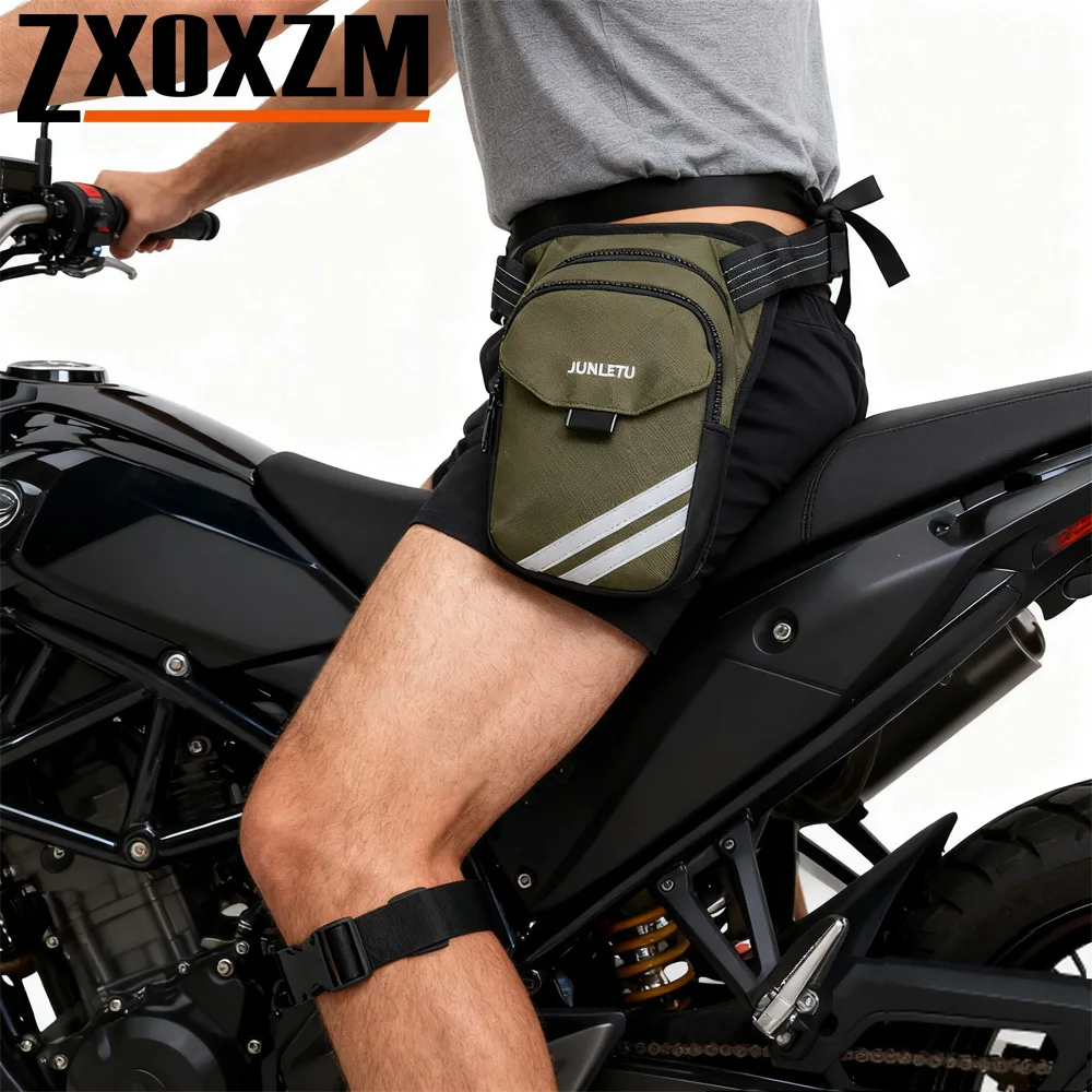 

1 шт. водонепроницаемая мотоциклетная сумка для ног, тактическая поясная сумка через плечо для езды на велосипеде, пешего туризма, рыбалки, охоты